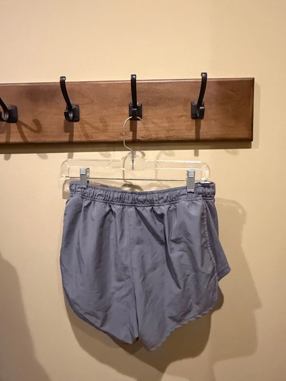 Nike Women's Gray Athletic Running Shorts - Picture 3 of 4